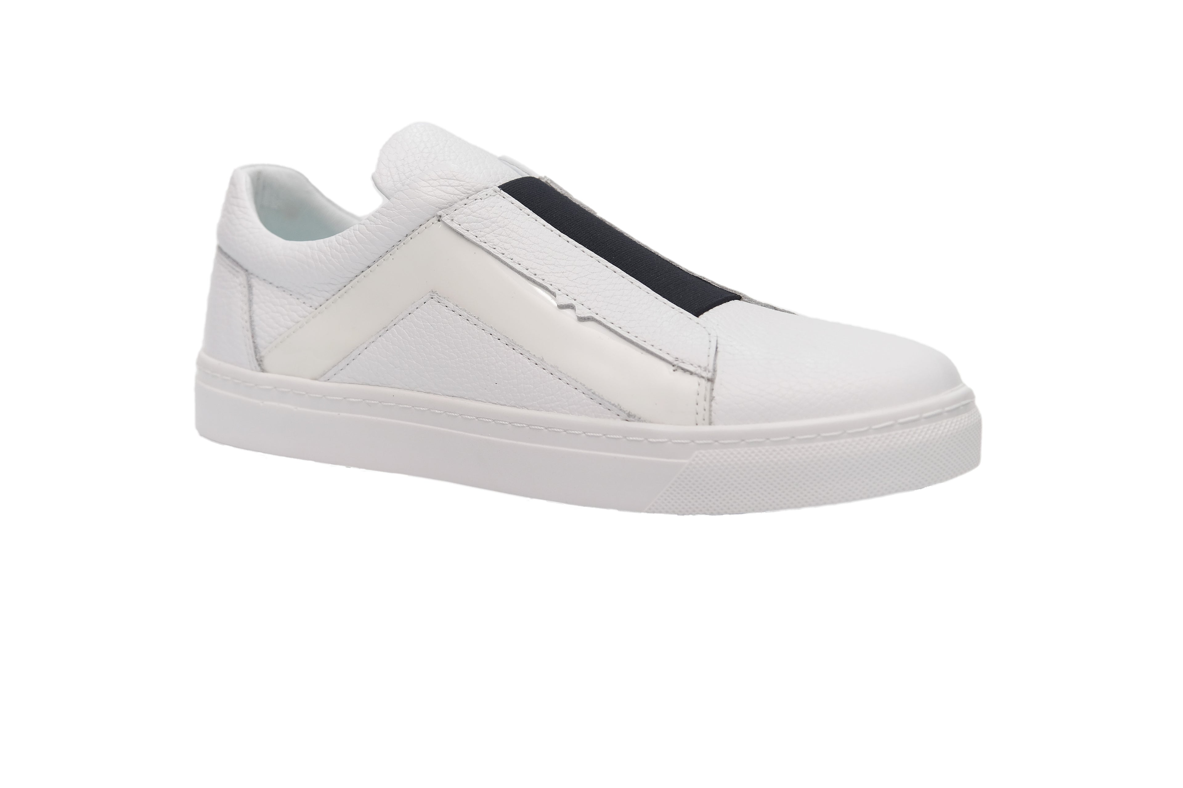 Lässige, handgefertigte, bequeme Herrenschuhe aus echtem Leder 9899 Weiß