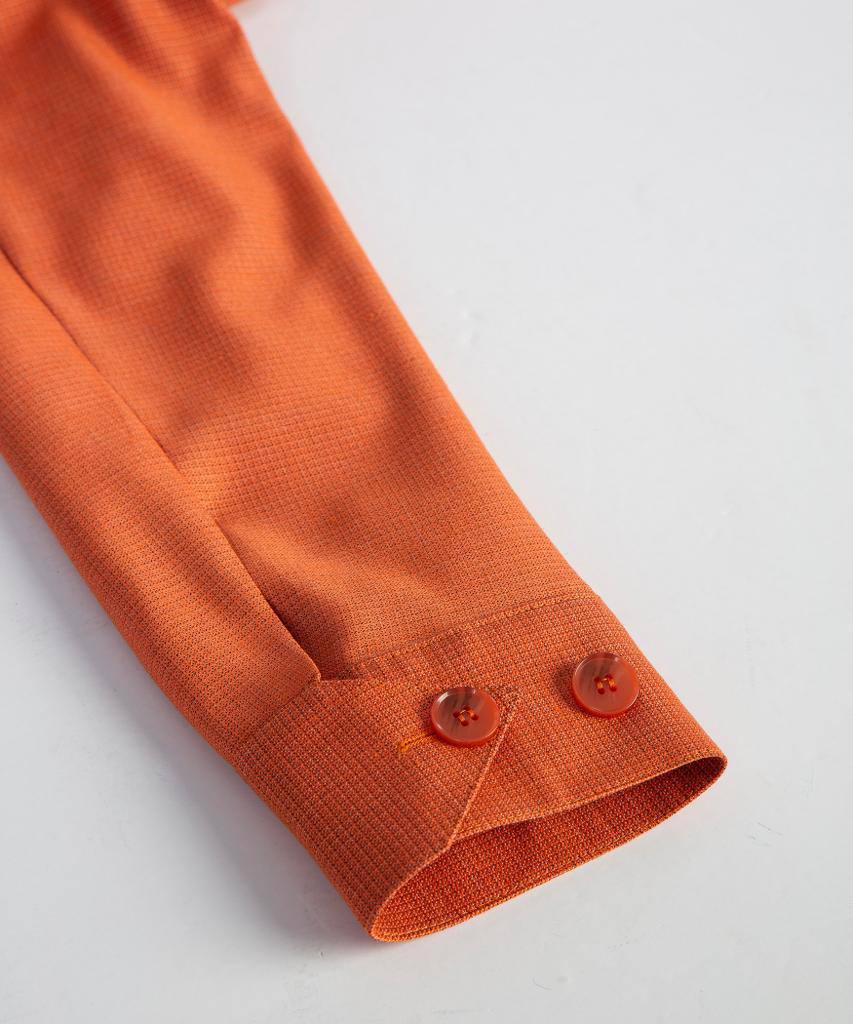 Men's 2 Piece Orange Safari Suit