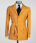 Men's 2 Piece Yellow Safari Suit