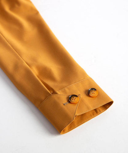 Men's 2 Piece Suit, Yellow, Belted Design, Costume, Blazer with Pockets