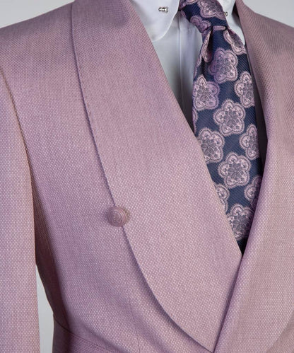 Men's 2 Piece Suit, Pink, Belted Design, Costume
