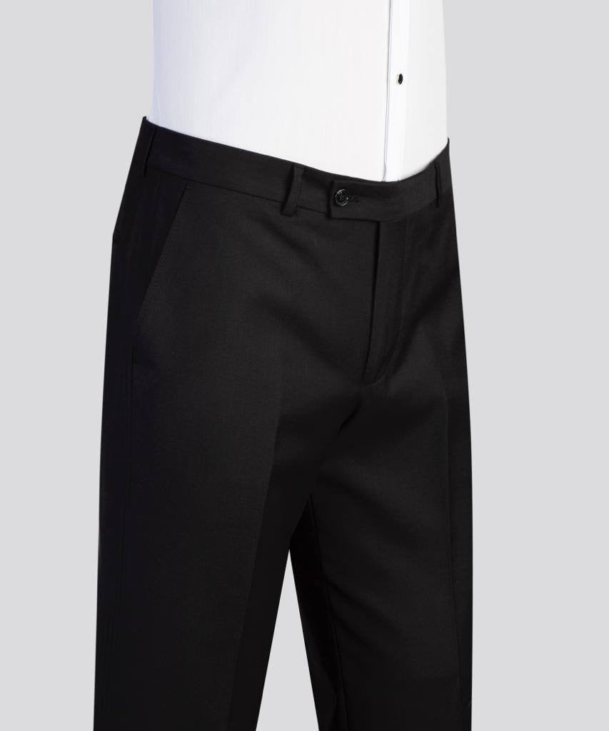 Herren Zweiteiler Anzug, Schwarz, Gürtel-Design, Kostüm