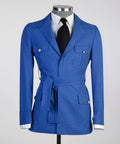 blue mens safari jacket