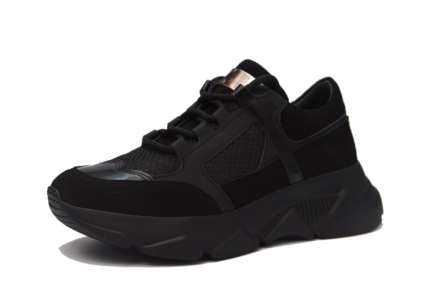 Casual fait à la main, cuir véritable en ligne, semelle légère chaussures pour hommes 12044 noir