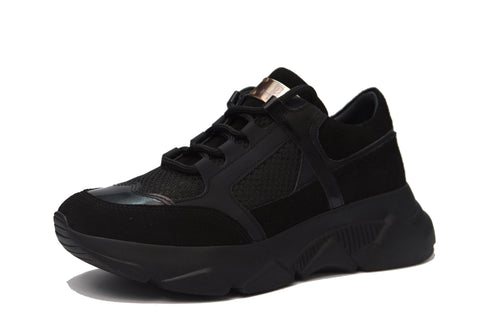 Casual Handmade ,Genuine Leather Inline ,Light Sole Mens Shoes 12044 Black