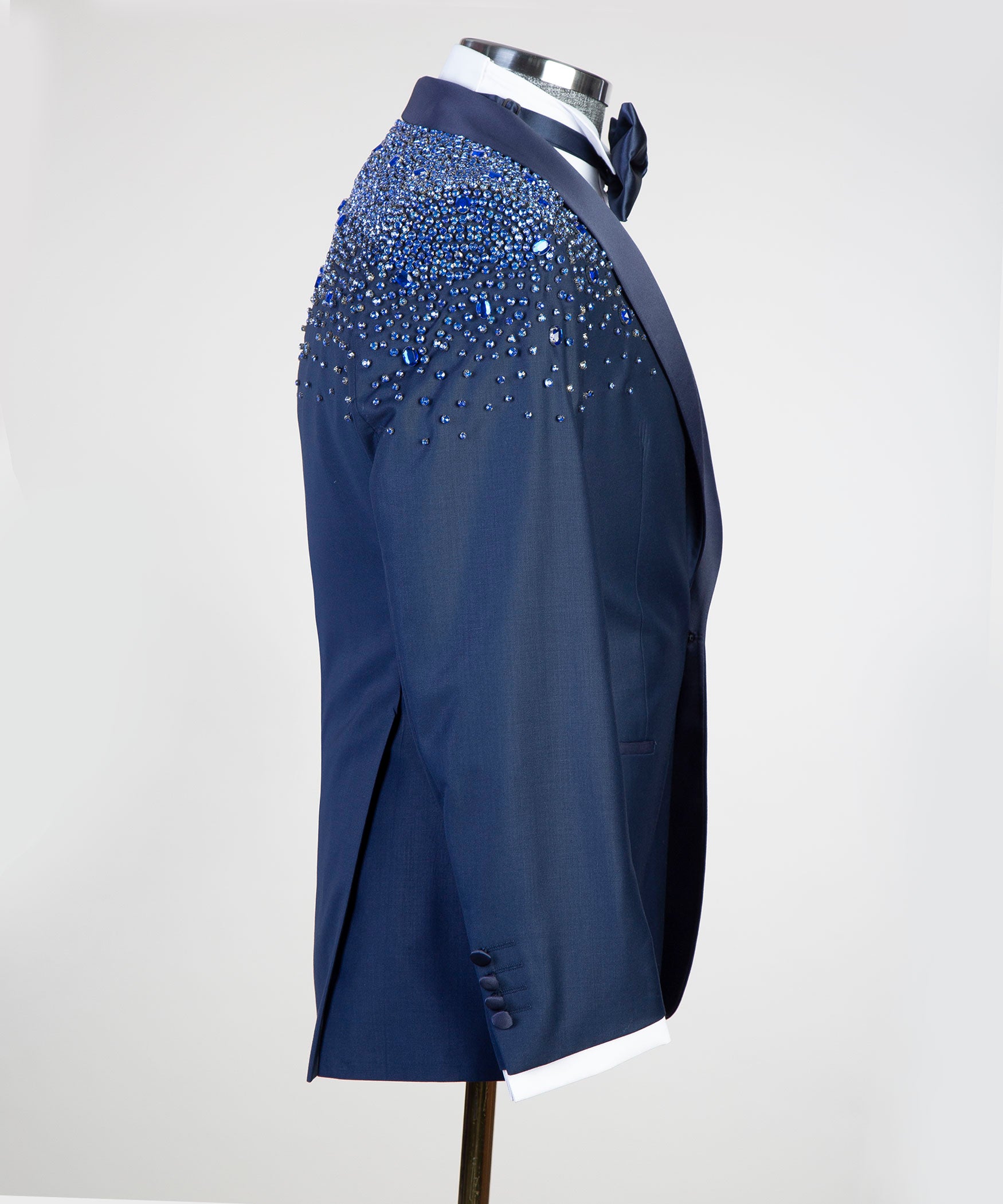 Herren Zweiteiliger Smoking in Stoned Blue
